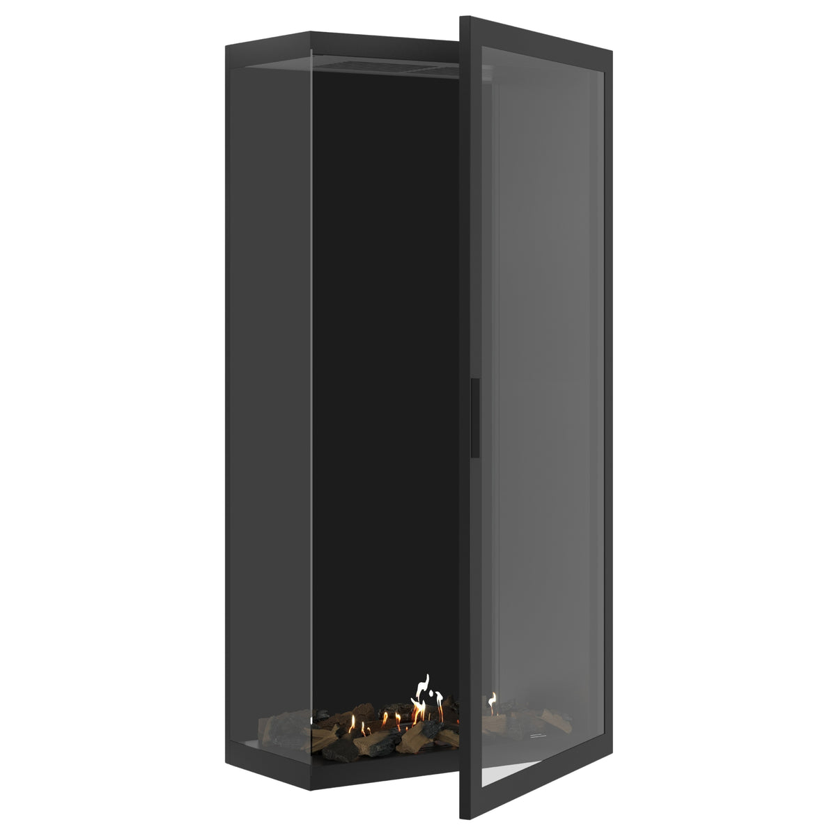 Base Vertical Corner Left Full Glass 80 x 200 cm