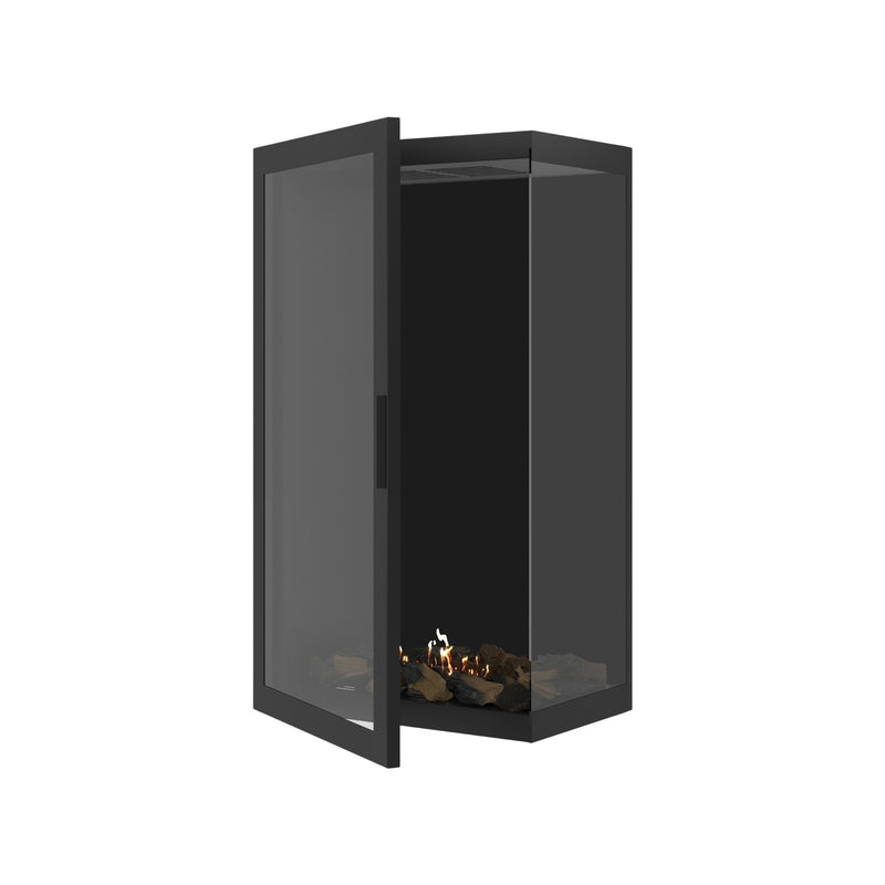 Base Vertical Corner Right Full Glass 60 x 120 cm