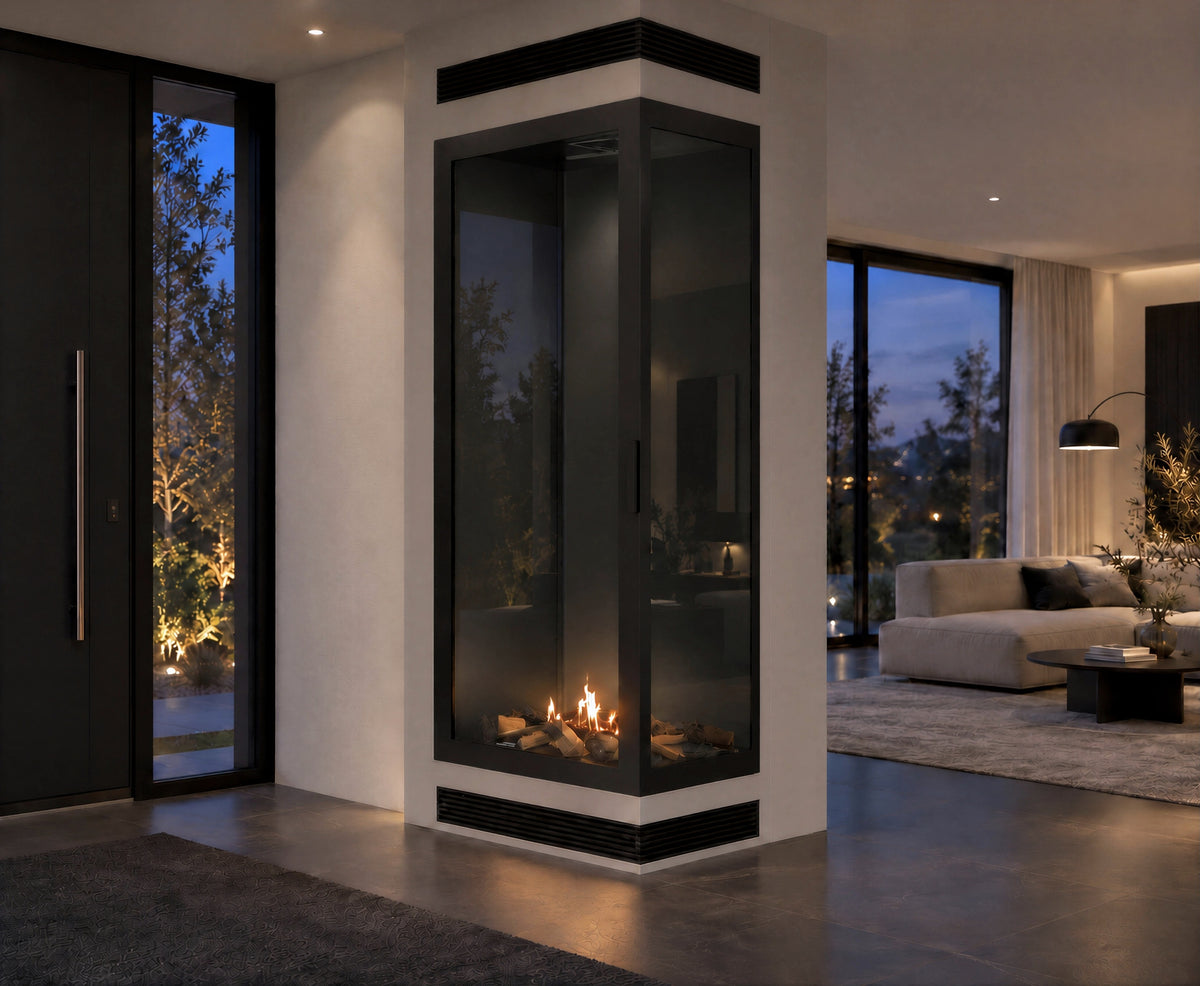 Base Vertical Corner Right Full Glass 60 x 160 cm