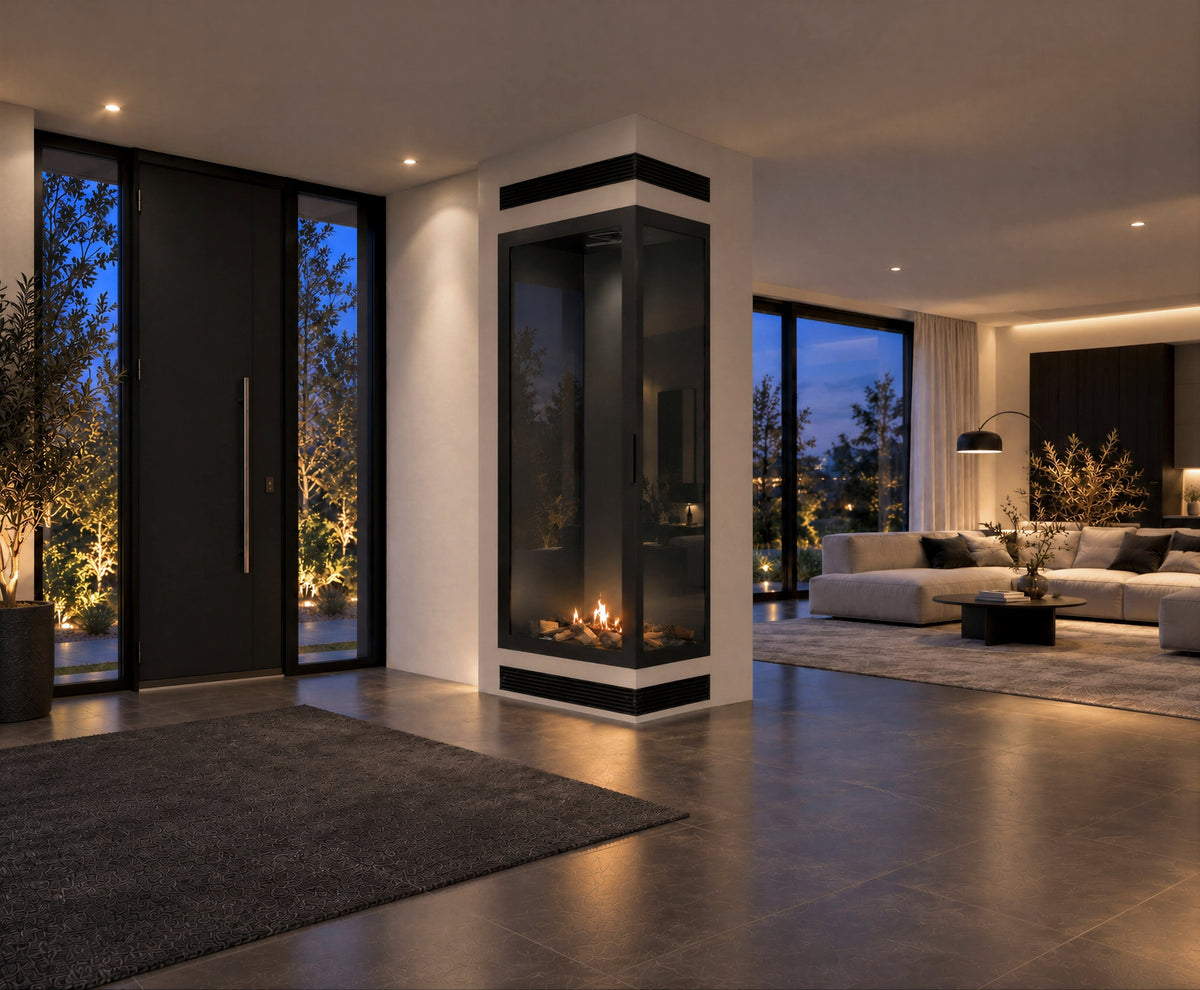 Base Vertical Corner Right Full Glass 60 x 160 cm