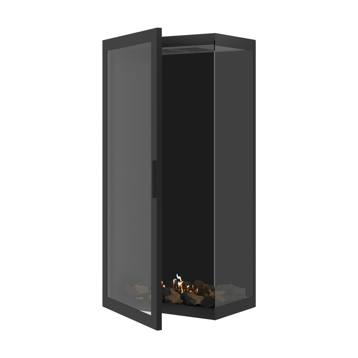 Base Vertical Corner Right Full Glass 60 x 160 cm