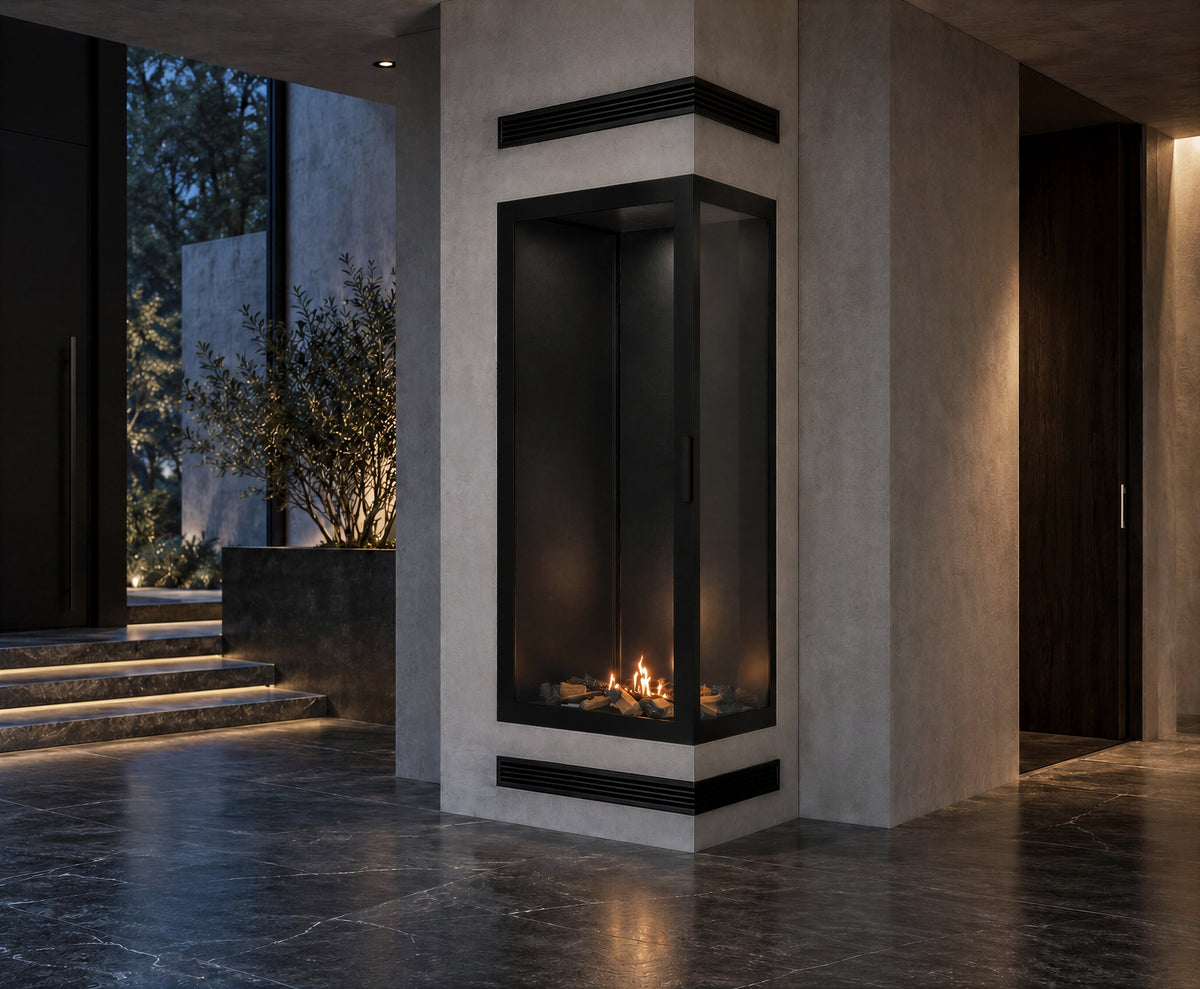 Base Vertical Corner Right Full Glass 60 x 180 cm