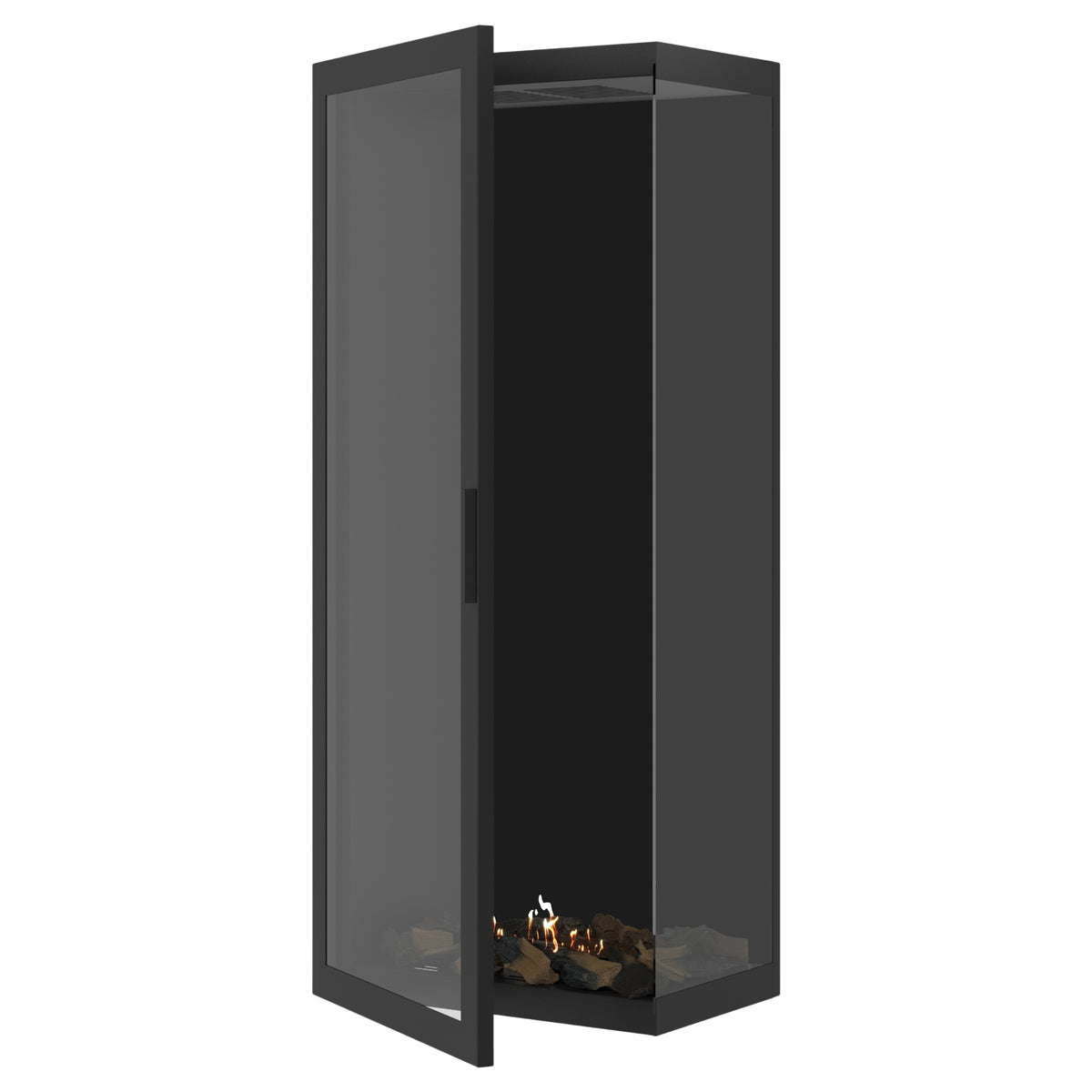 Base Vertical Corner Right Full Glass 60 x 200 cm