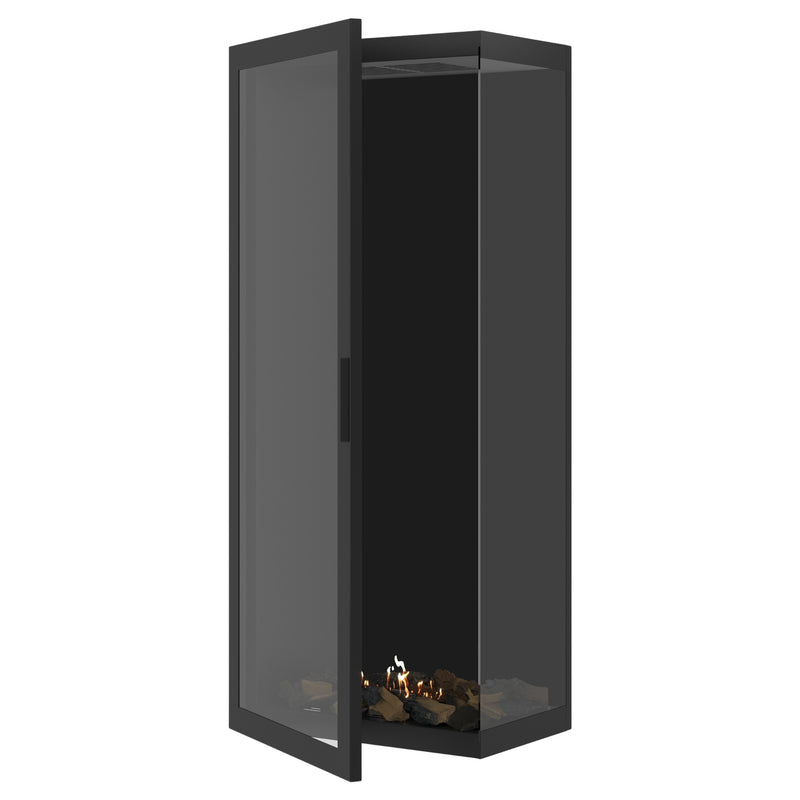 Base Vertical Corner Right Full Glass 60 x 200 cm