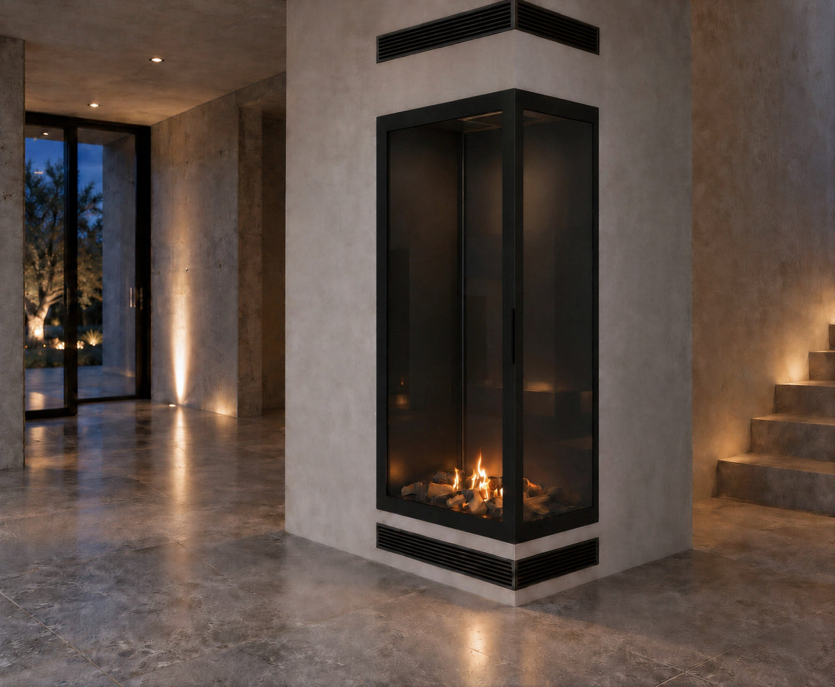 Base Vertical Corner Right Full Glass 70 x 100 cm