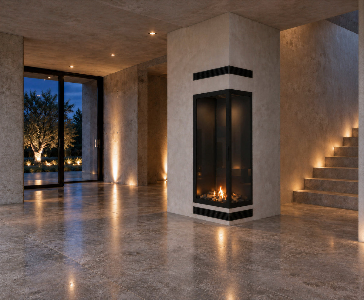 Base Vertical Corner Right Full Glass 70 x 100 cm