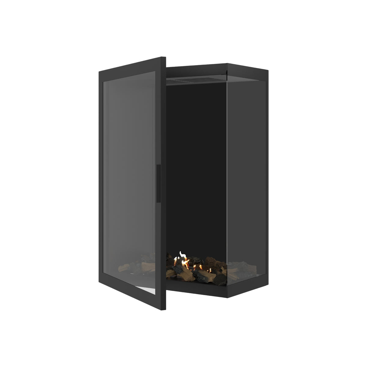 Base Vertical Corner Right Full Glass 70 x 100 cm