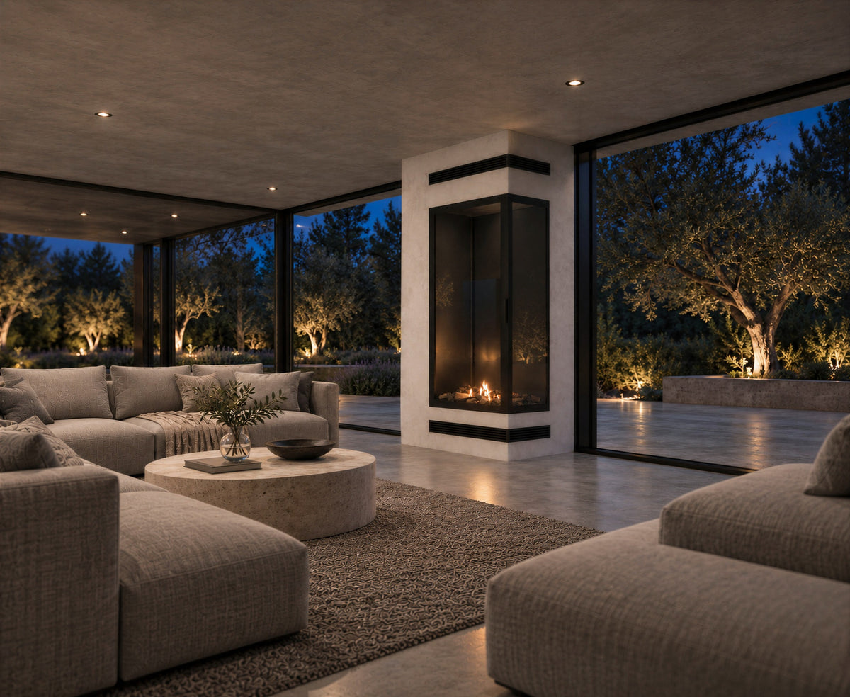Base Vertical Corner Right Full Glass 70 x 140 cm