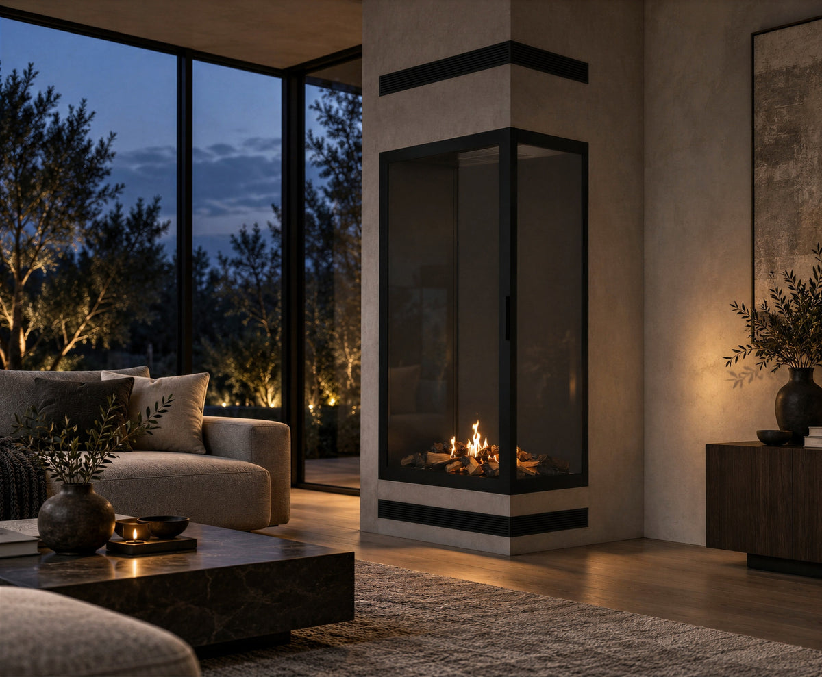Base Vertical Corner Right Full Glass 70 x 160 cm