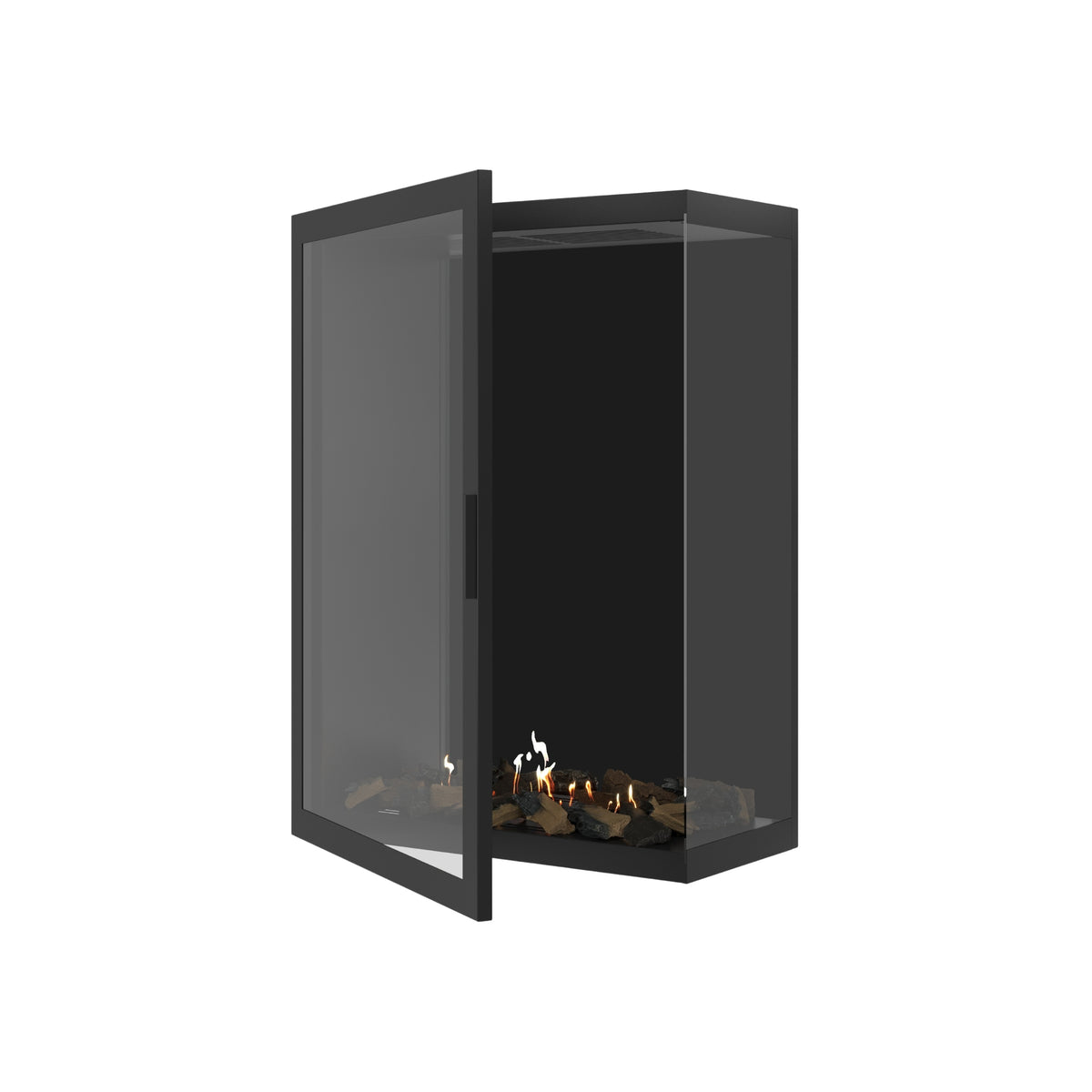 Base Vertical Corner Right Full Glass 80 x 100 cm