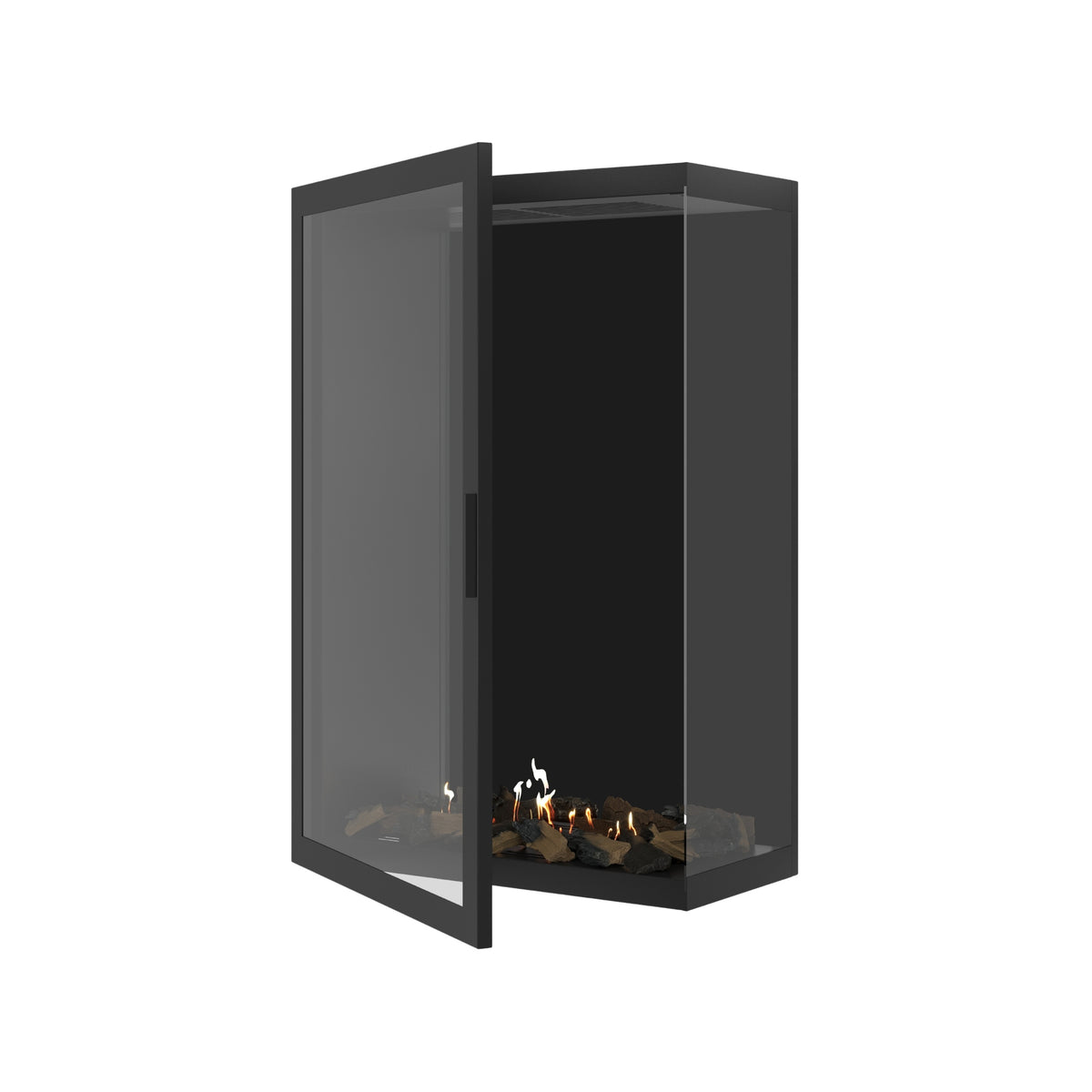 Base Vertical Corner Right Full Glass 80 x 120 cm