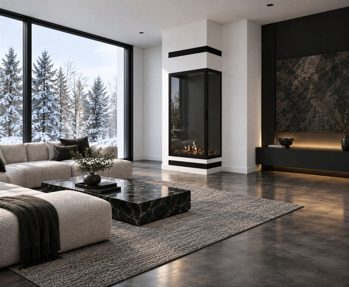 Base Vertical Corner Right Full Glass 80 x 160 cm