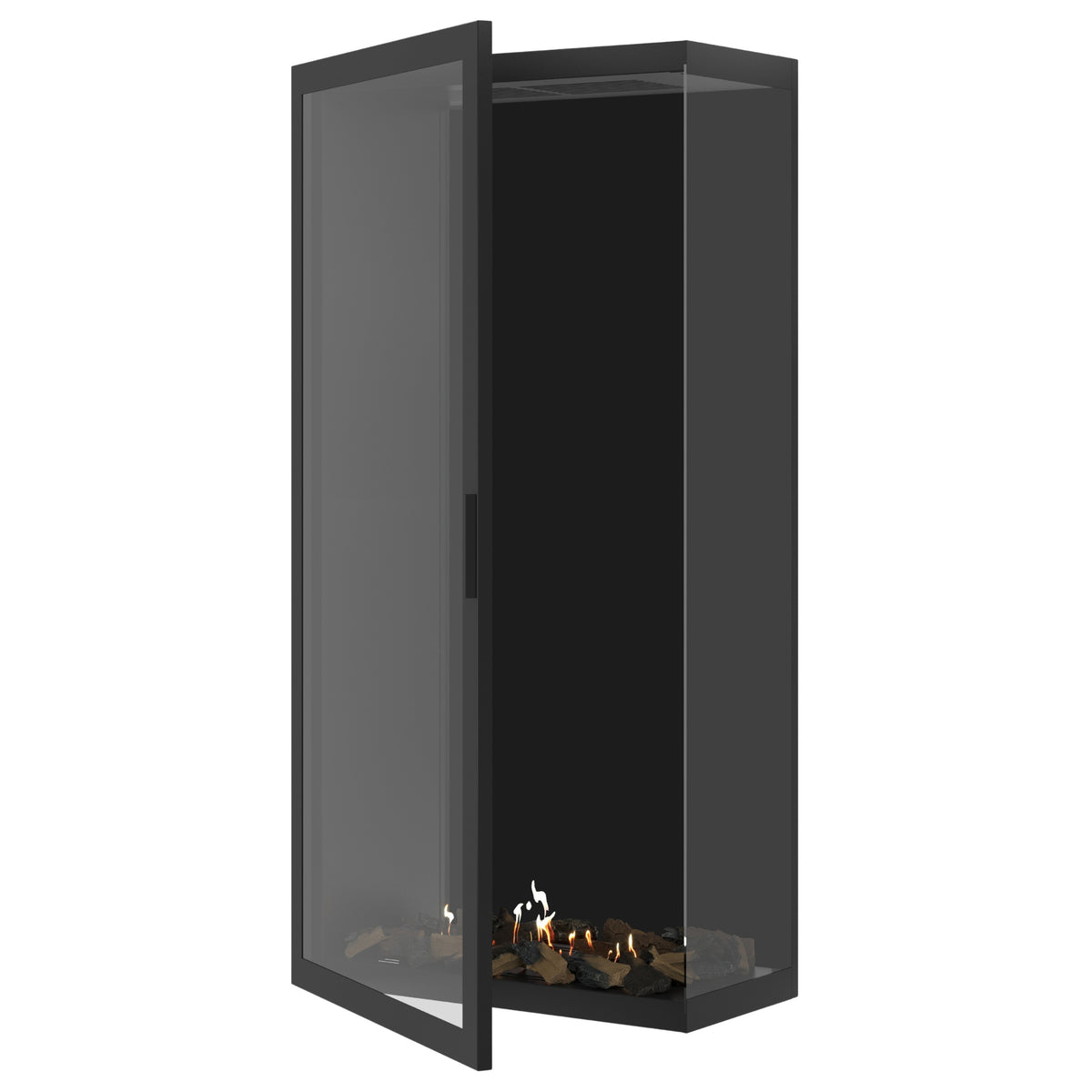 Base Vertical Corner Right Full Glass 80 x 200 cm