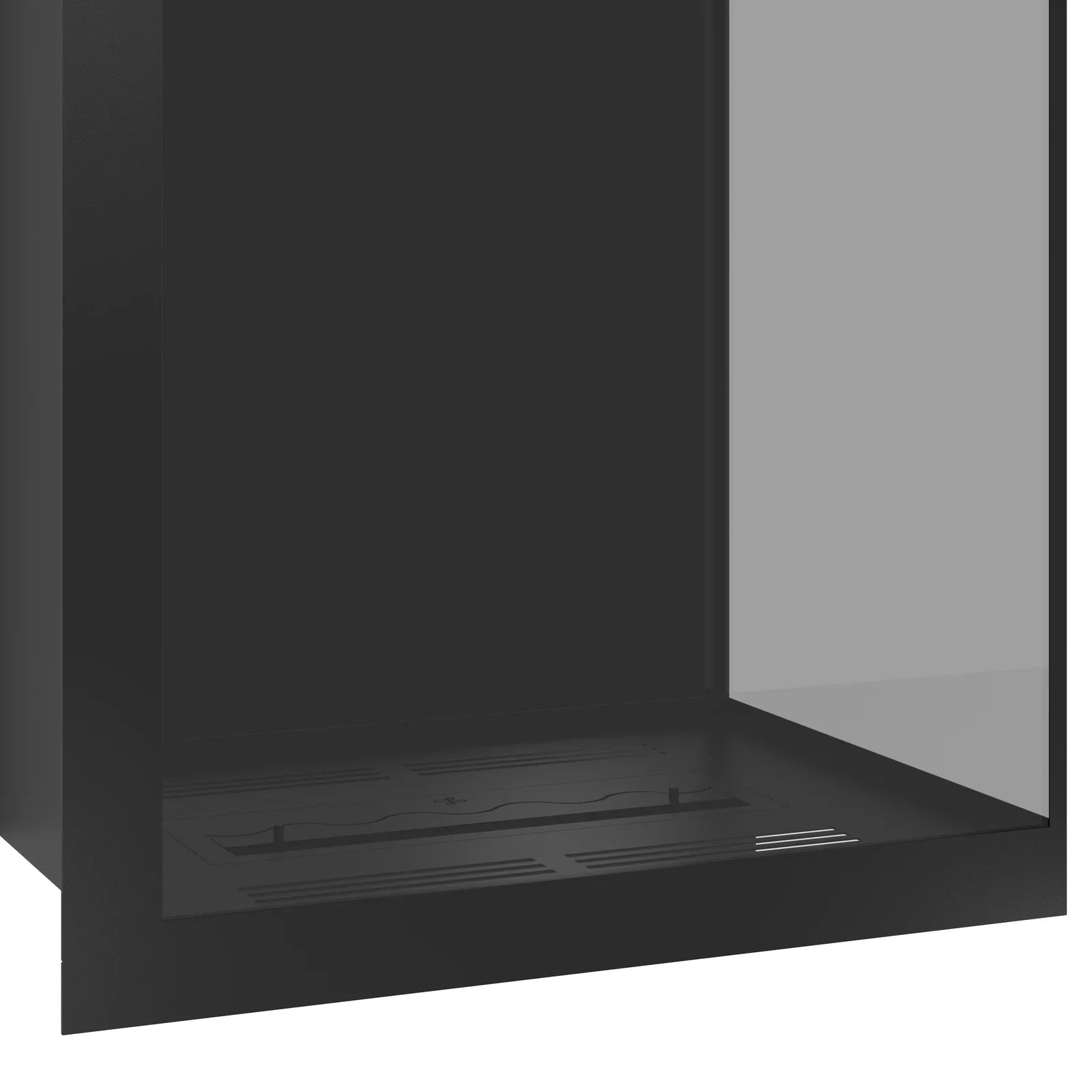 Image of Base Vertical Corner Right Full Glass 80 x 120 cm