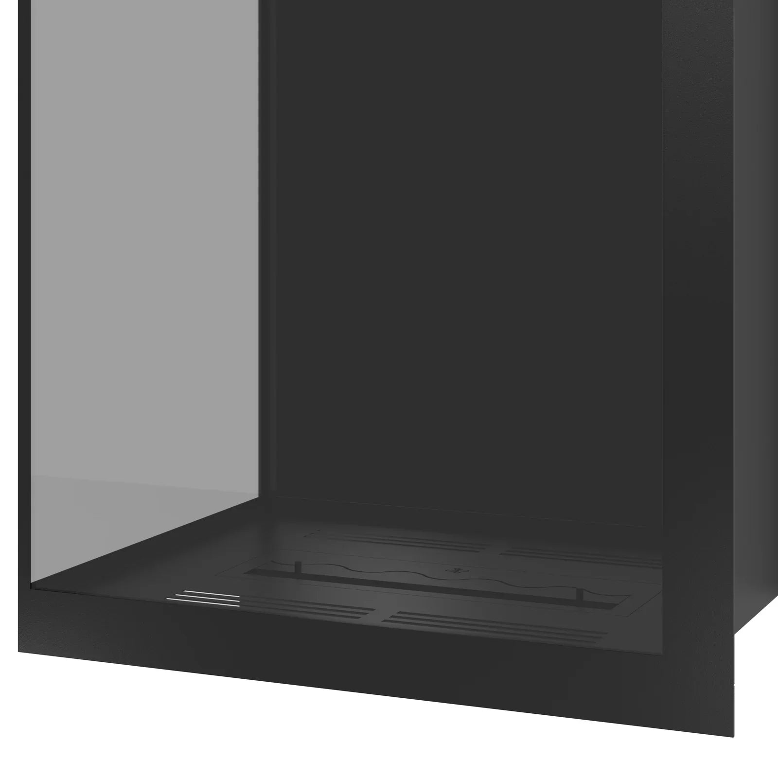 Image of Base Vertical Corner Left Full Glass 80 x 160 cm