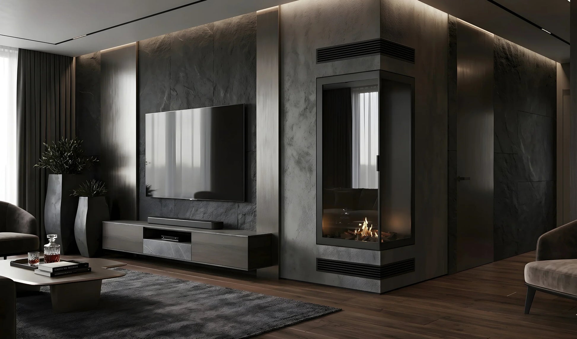 Base Vertical Corner Right Full Glass 70 x 200 cm