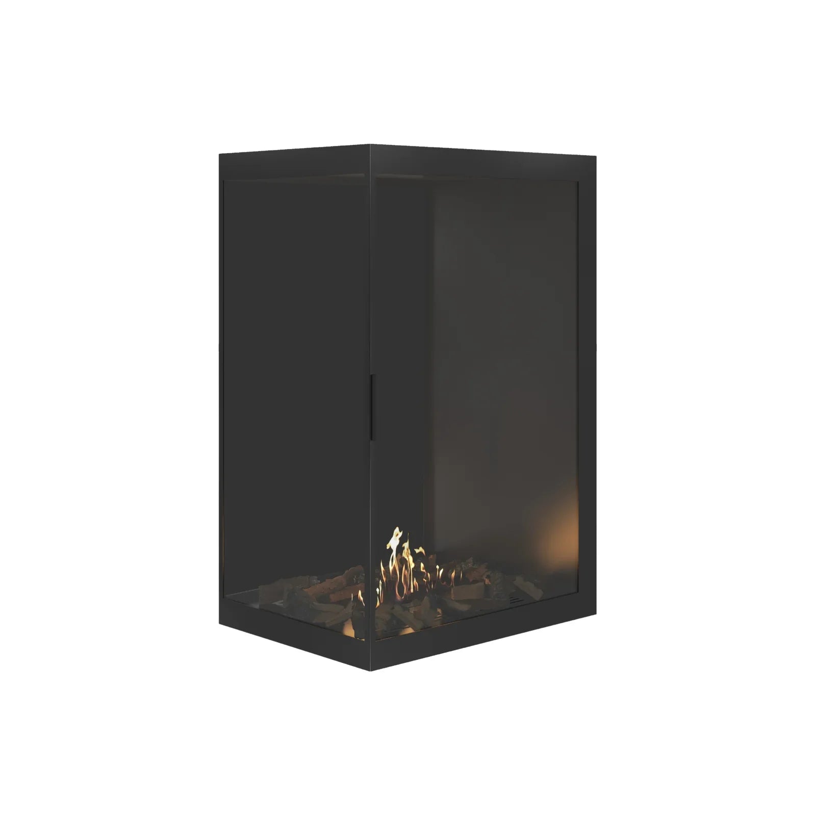 Image of Base Vertical Corner Left Full Glass 80 x 100 cm