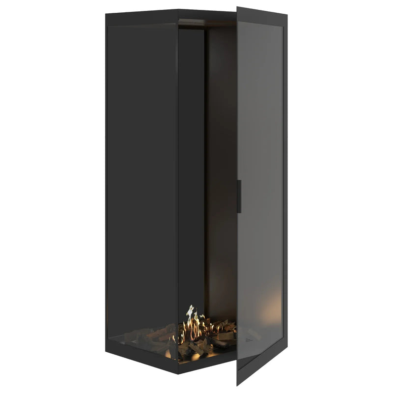 Base Vertical Corner Left Full Glass 80 x 200 cm