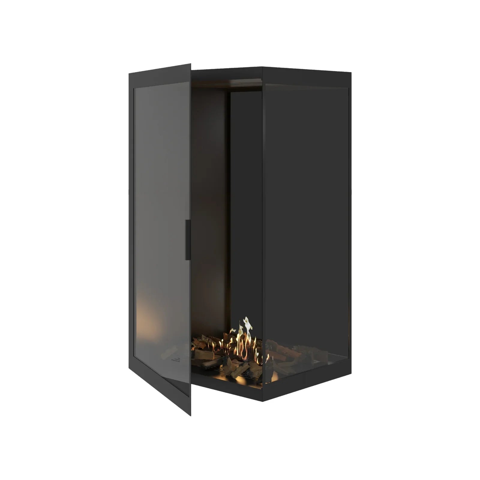 Base Vertical Corner Right Full Glass 80 x 120 cm