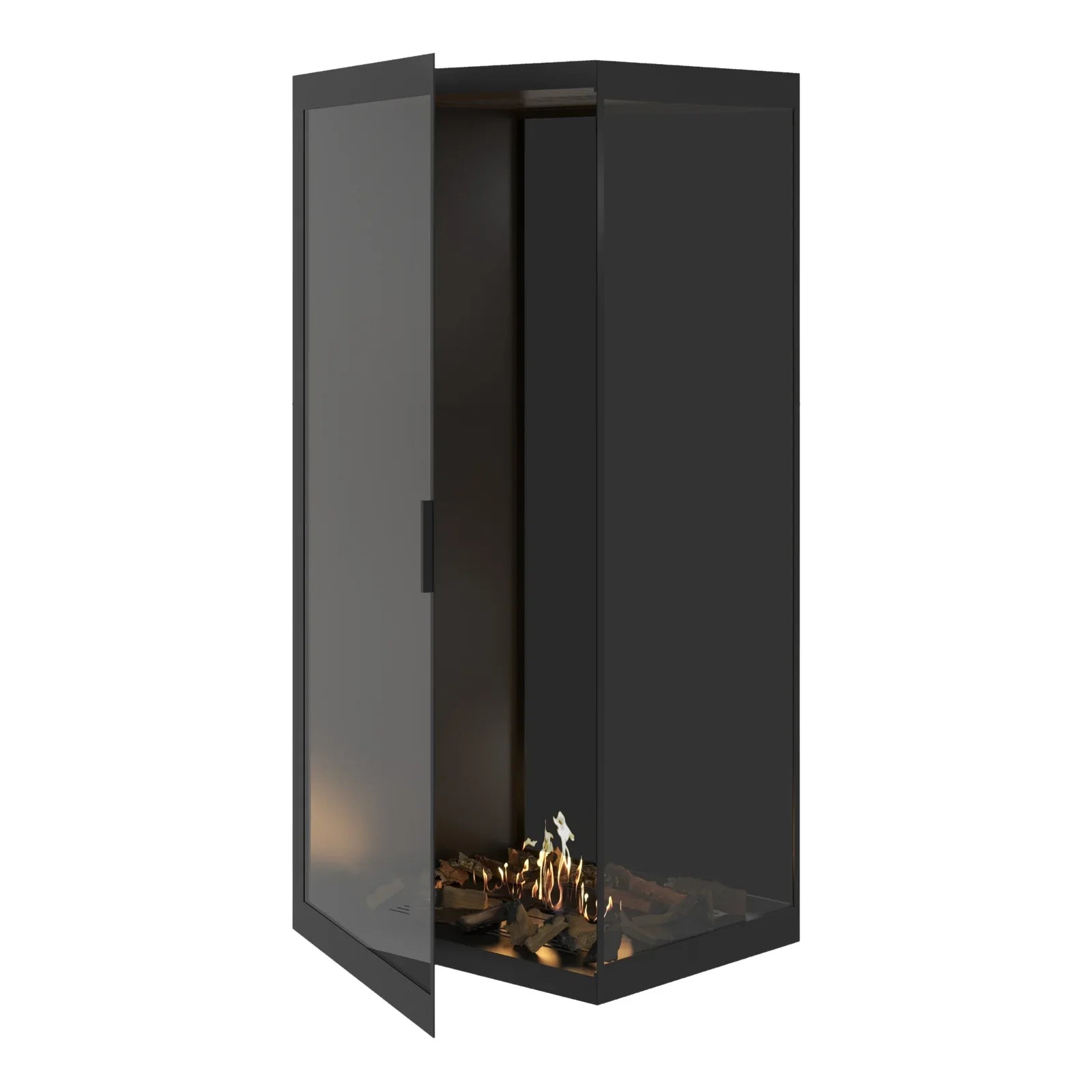 Base Vertical Corner Right Full Glass 80 x 180 cm