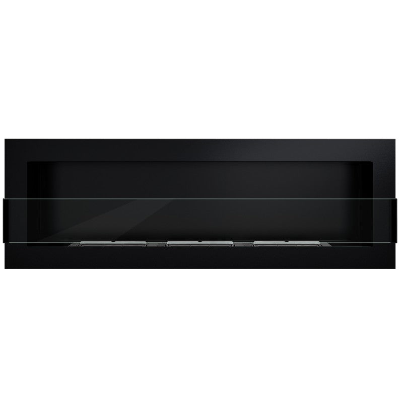 Bio Ethanol Built-In - Wall Fireplace Black 120 cm