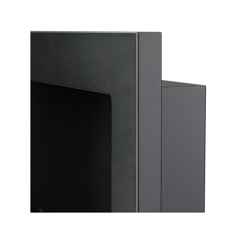 Bio Ethanol Built-In - Wall Fireplace Black 120 cm