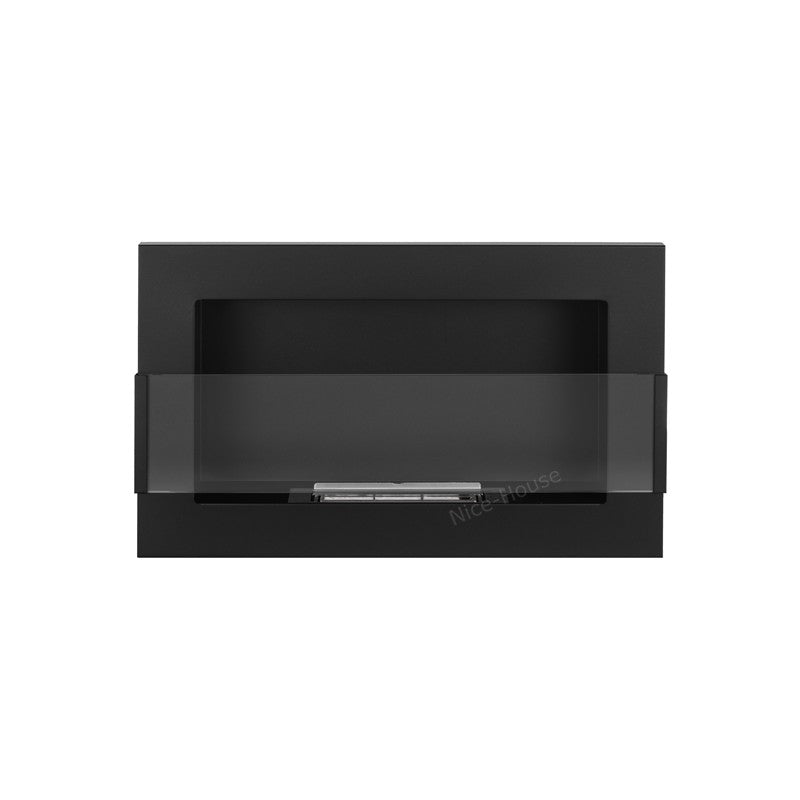 Bio Ethanol Built-In - Wall Fireplace Black 65 cm