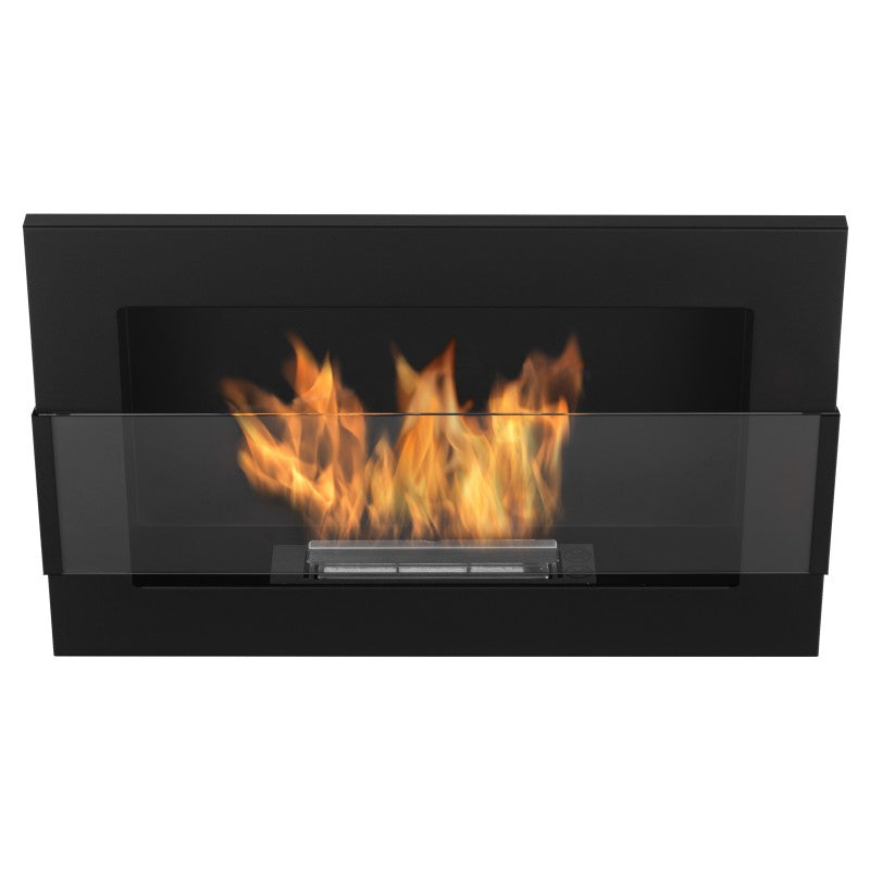 Bio Ethanol Built-In - Wall Fireplace Black 65 cm