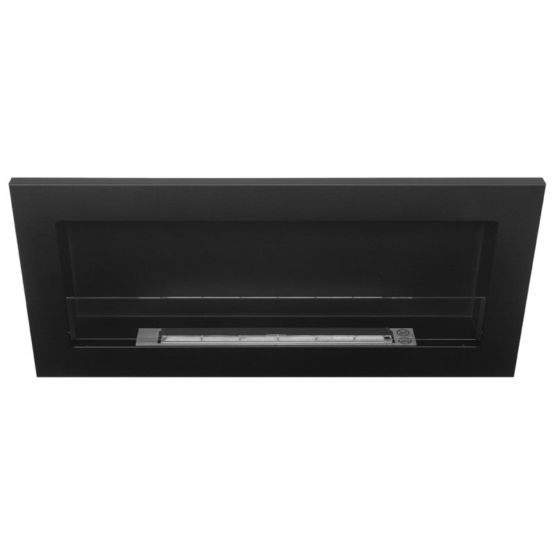 Bio Ethanol Built-In - Wall Fireplace Black 90 cm