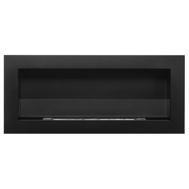 Bio Ethanol Built-In - Wall Fireplace Black 90 cm