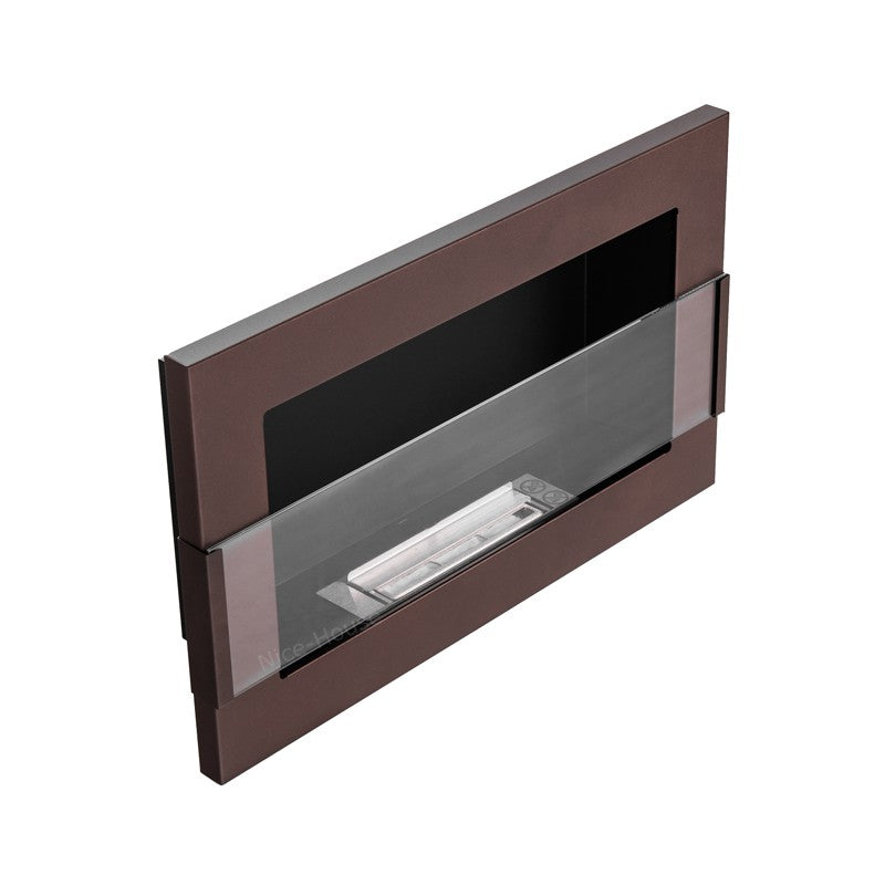 Bio Ethanol Built-In - Wall Fireplace Brown 65 cm