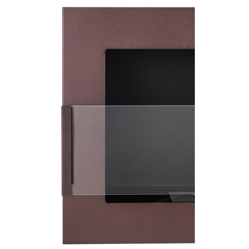 Bio Ethanol Built-In - Wall Fireplace Brown 65 cm