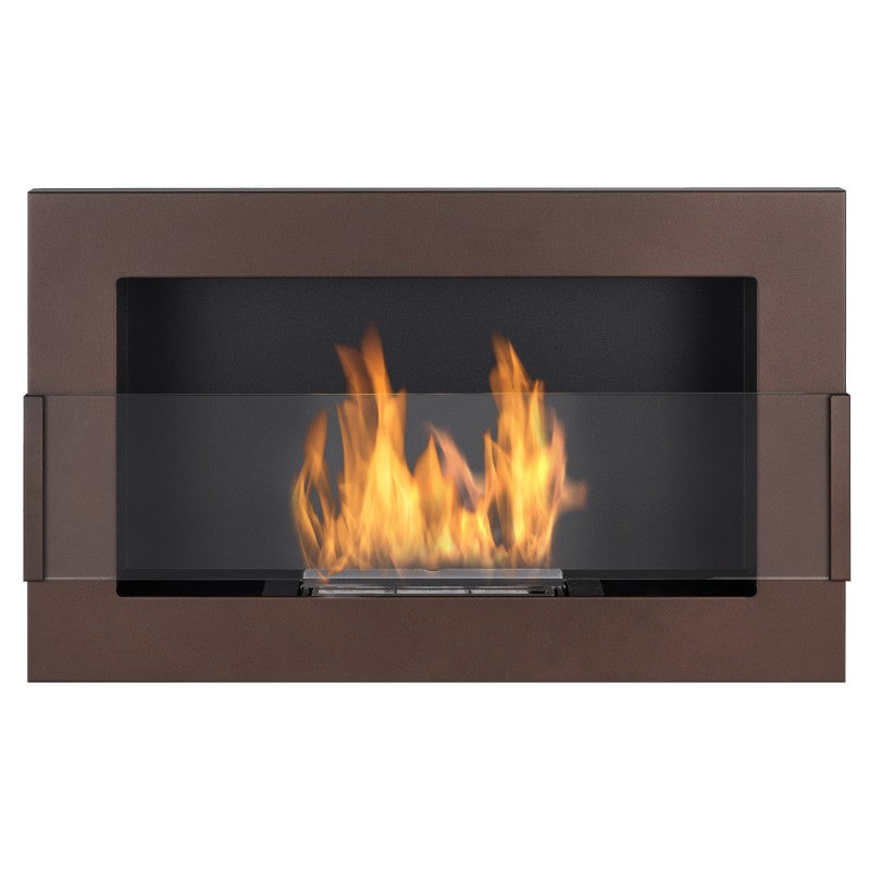 Bio Ethanol Built-In - Wall Fireplace Brown 65 cm