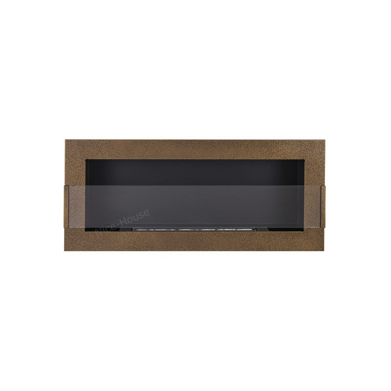 Bio Ethanol Built-In - Wall Fireplace Gold 90 cm