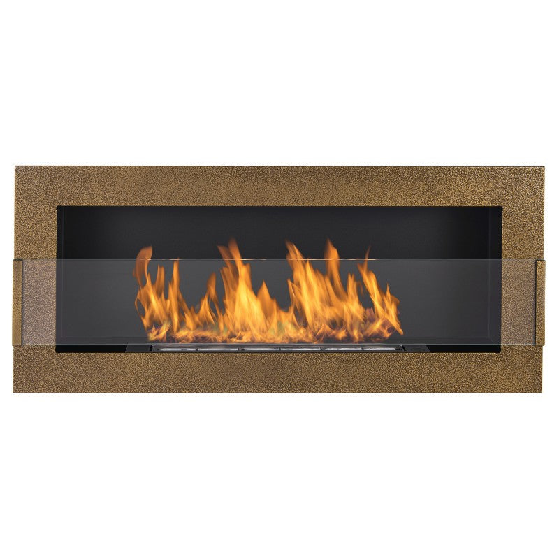 Bio Ethanol Built-In - Wall Fireplace Gold 90 cm