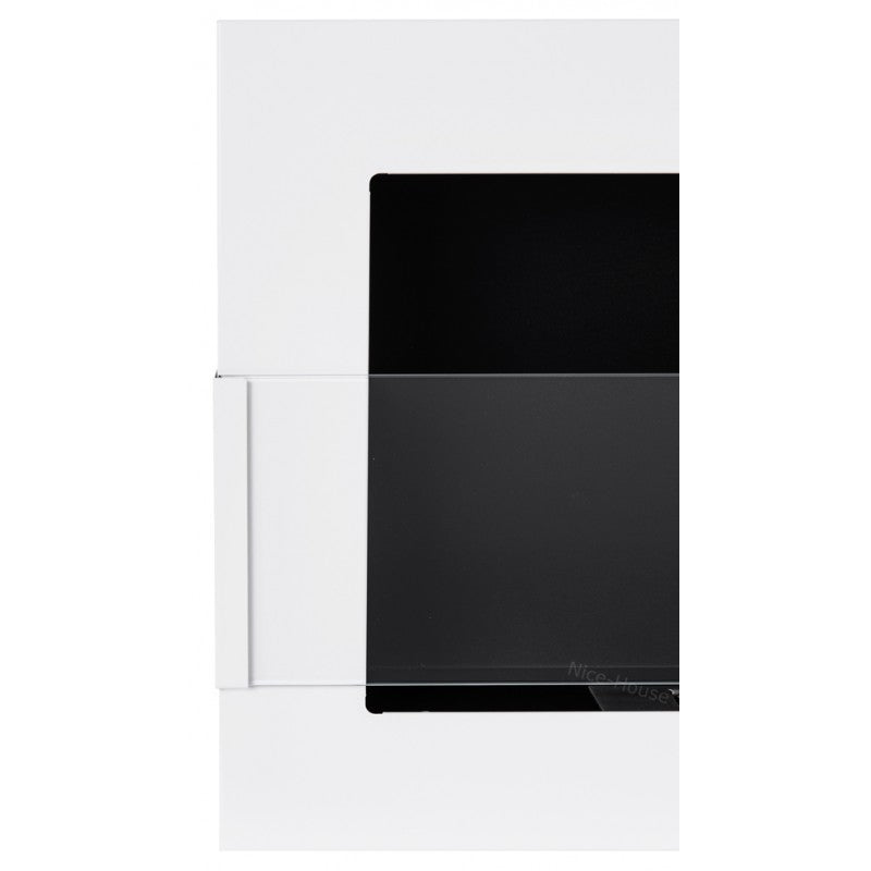 Bio Ethanol Built-In - Wall Fireplace White 90 cm