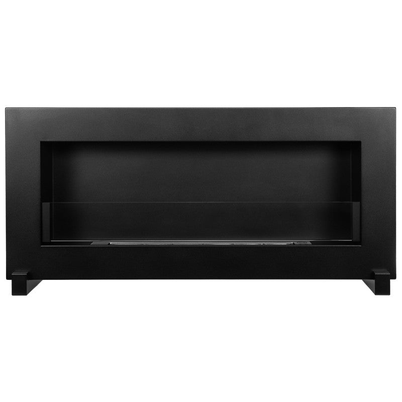 Bio Ethanol Standing - Wall Fireplace Black Box 90 cm