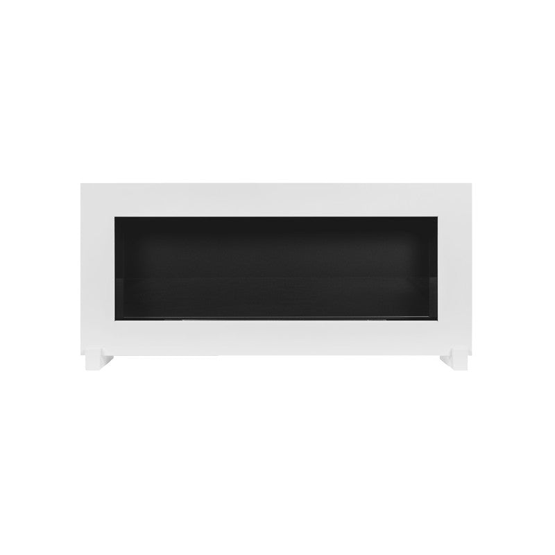 Bio Ethanol Standing - Wall Fireplace White Box 90 cm