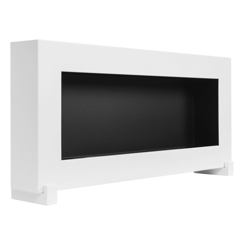 Bio Ethanol Standing - Wall Fireplace White Box 90 cm