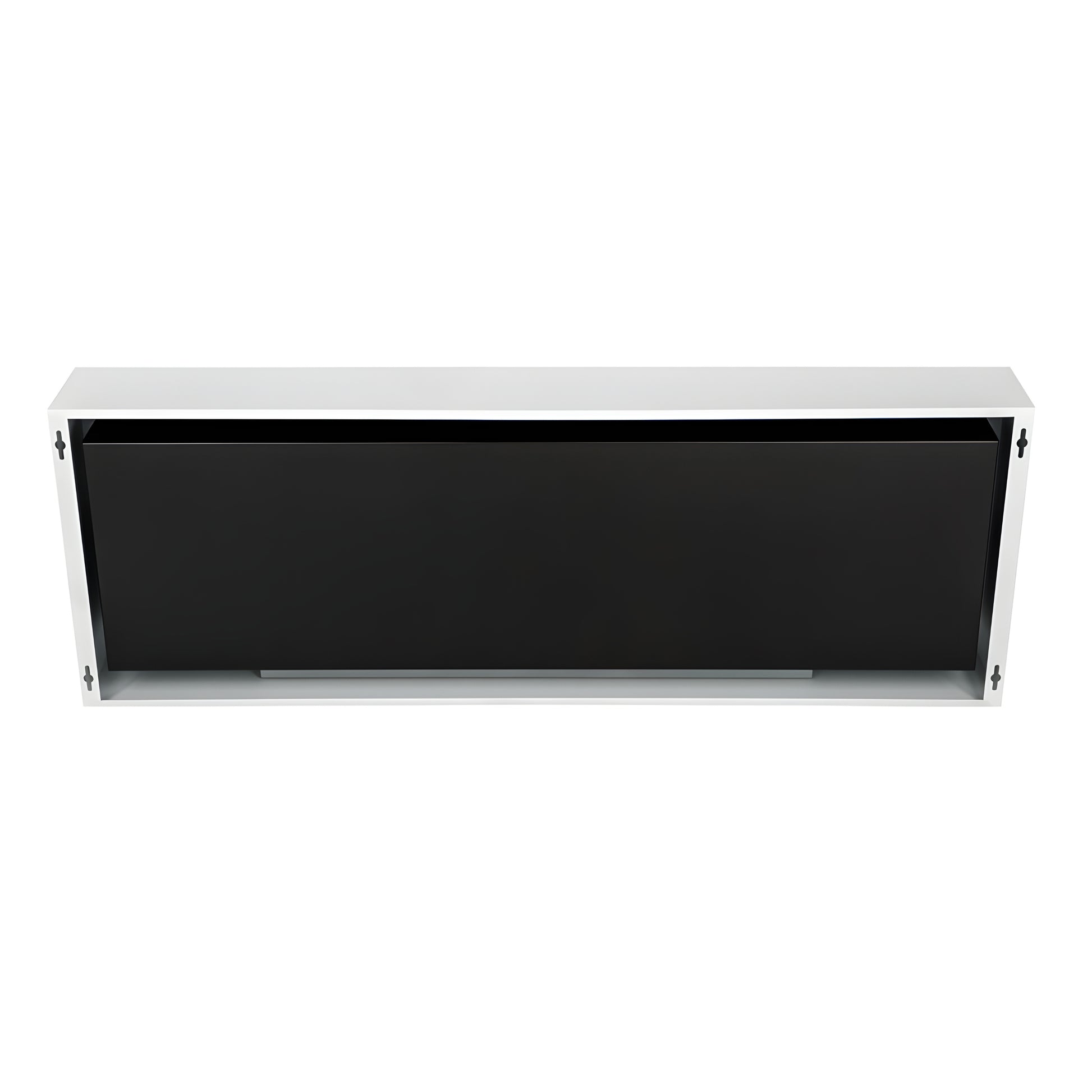 Bio Ethanol Wall Mounting Fireplace White 120 cm