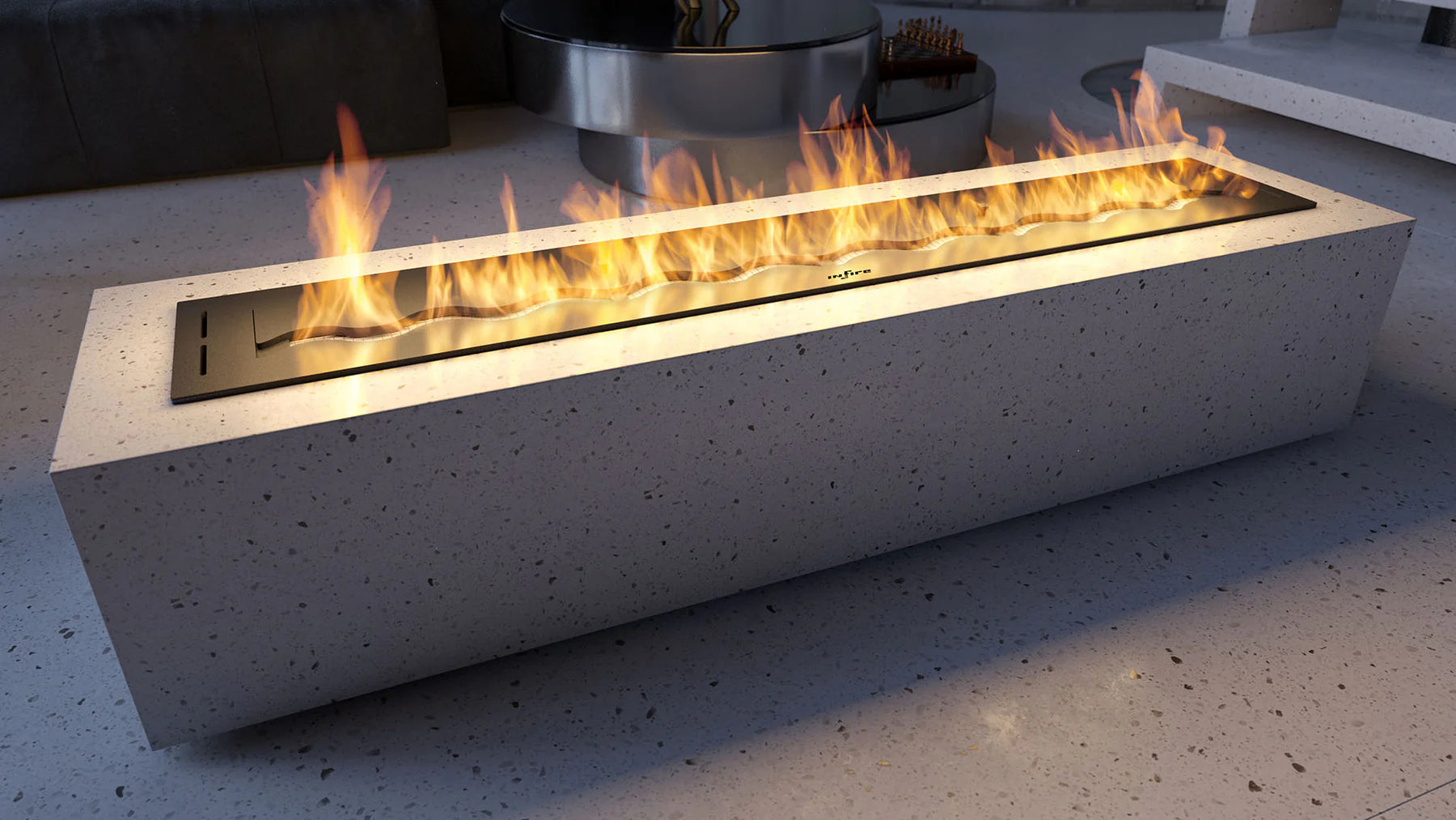 Bio Ethanol Wave Burner 1200 mm