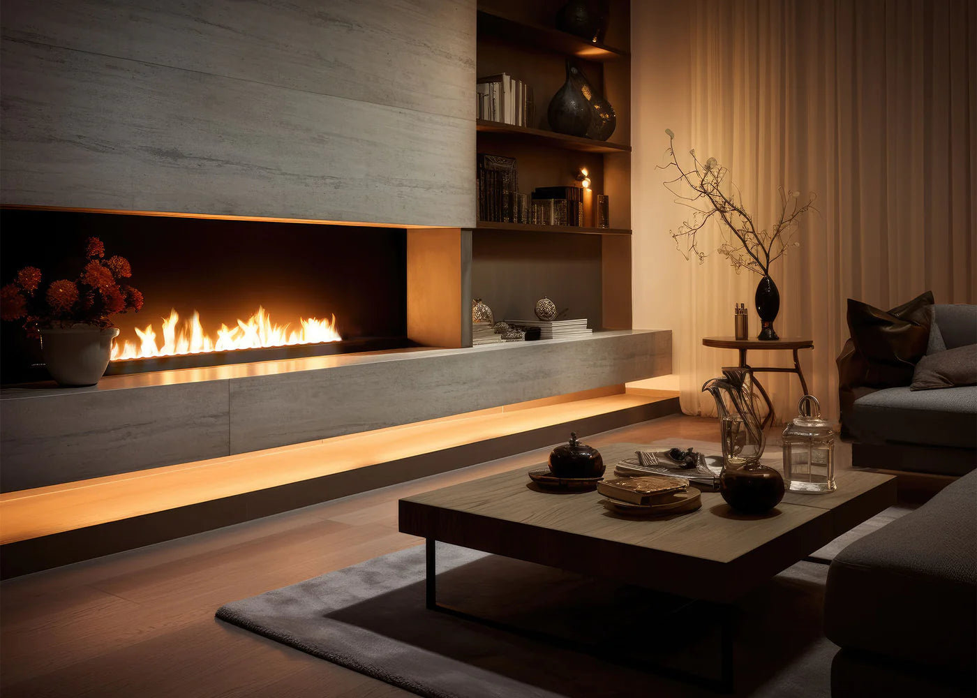 Bio Ethanol Wave Burner 1200 mm