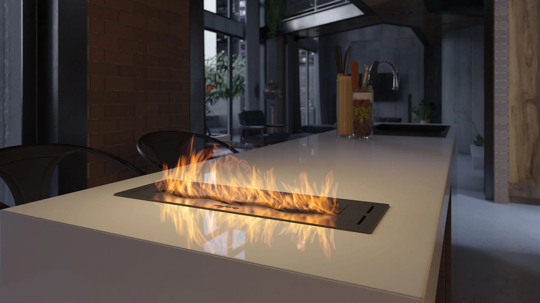 Bio Ethanol Wave Burner 500 mm