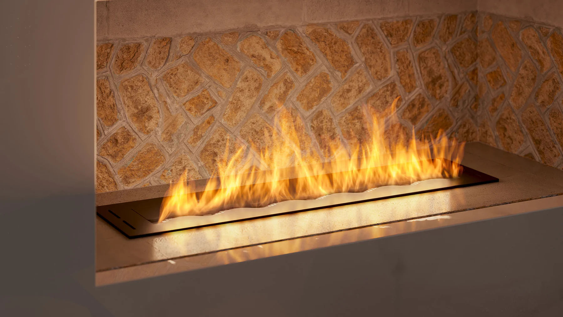 Bio Ethanol Wave Burner 800 mm