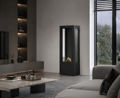 Bire Vertical Freestanding Fireplace H160 cm