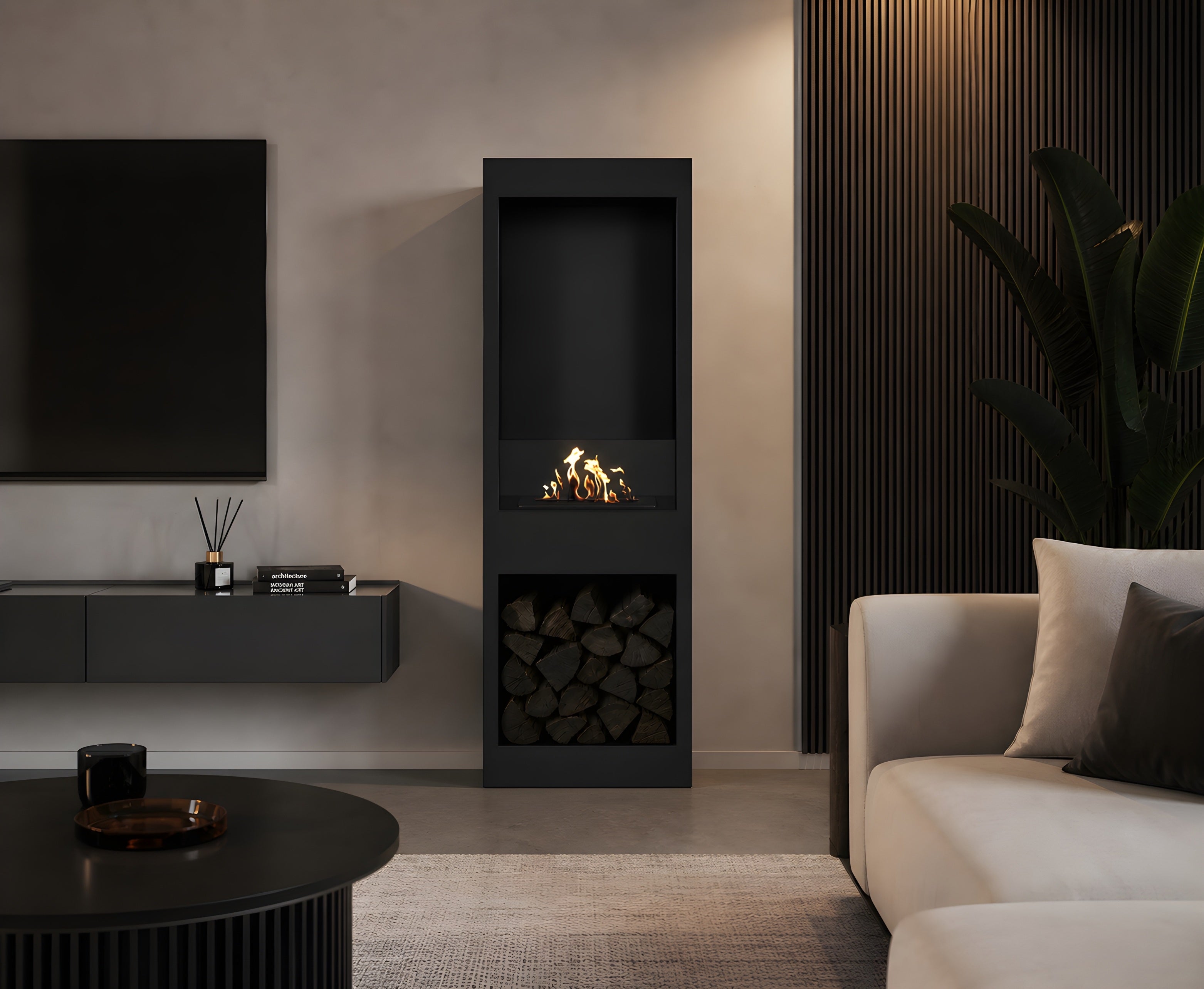 Image of Blink Freestanding Fireplace H140 cm