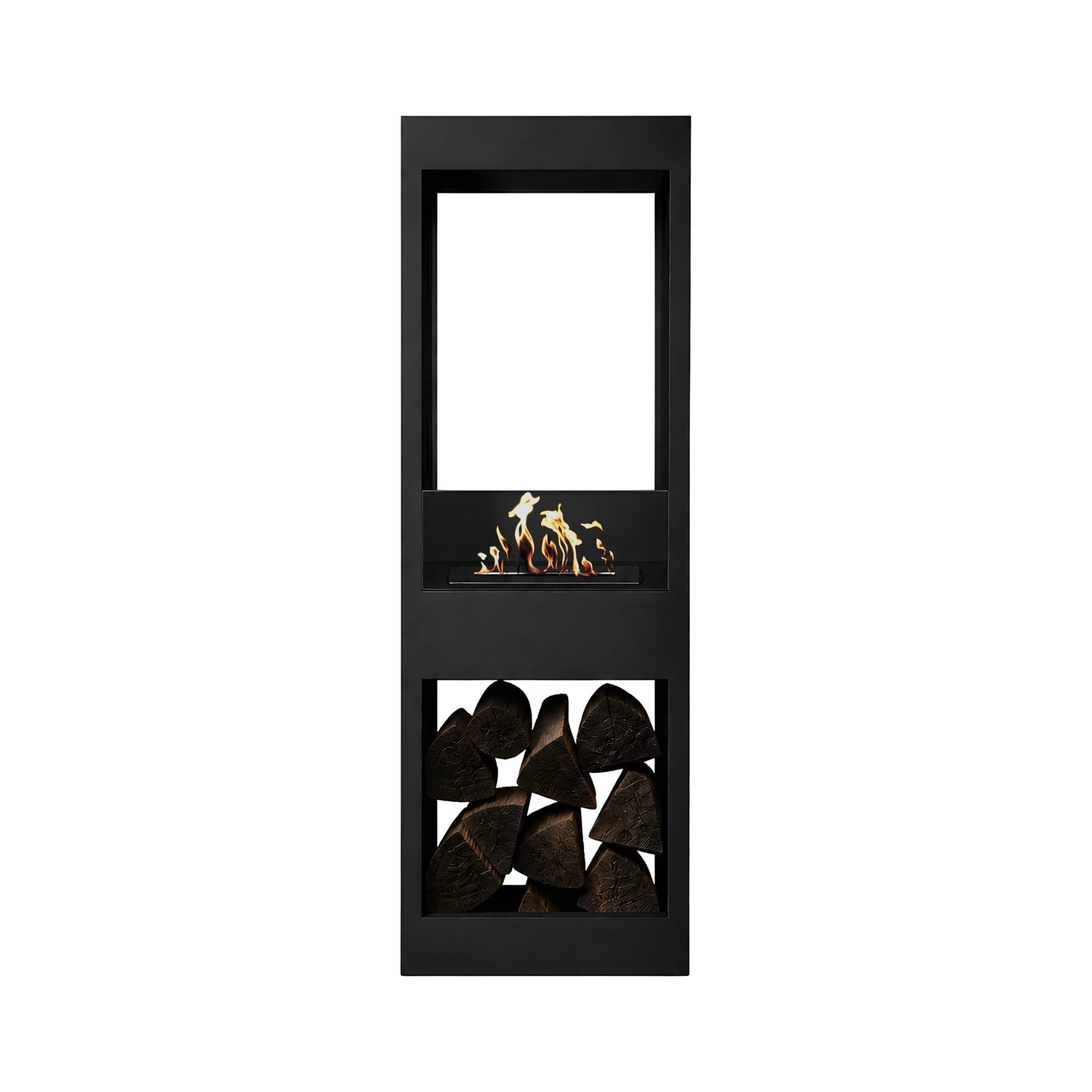 Blink See-Through Freestanding Fireplace H140 cm