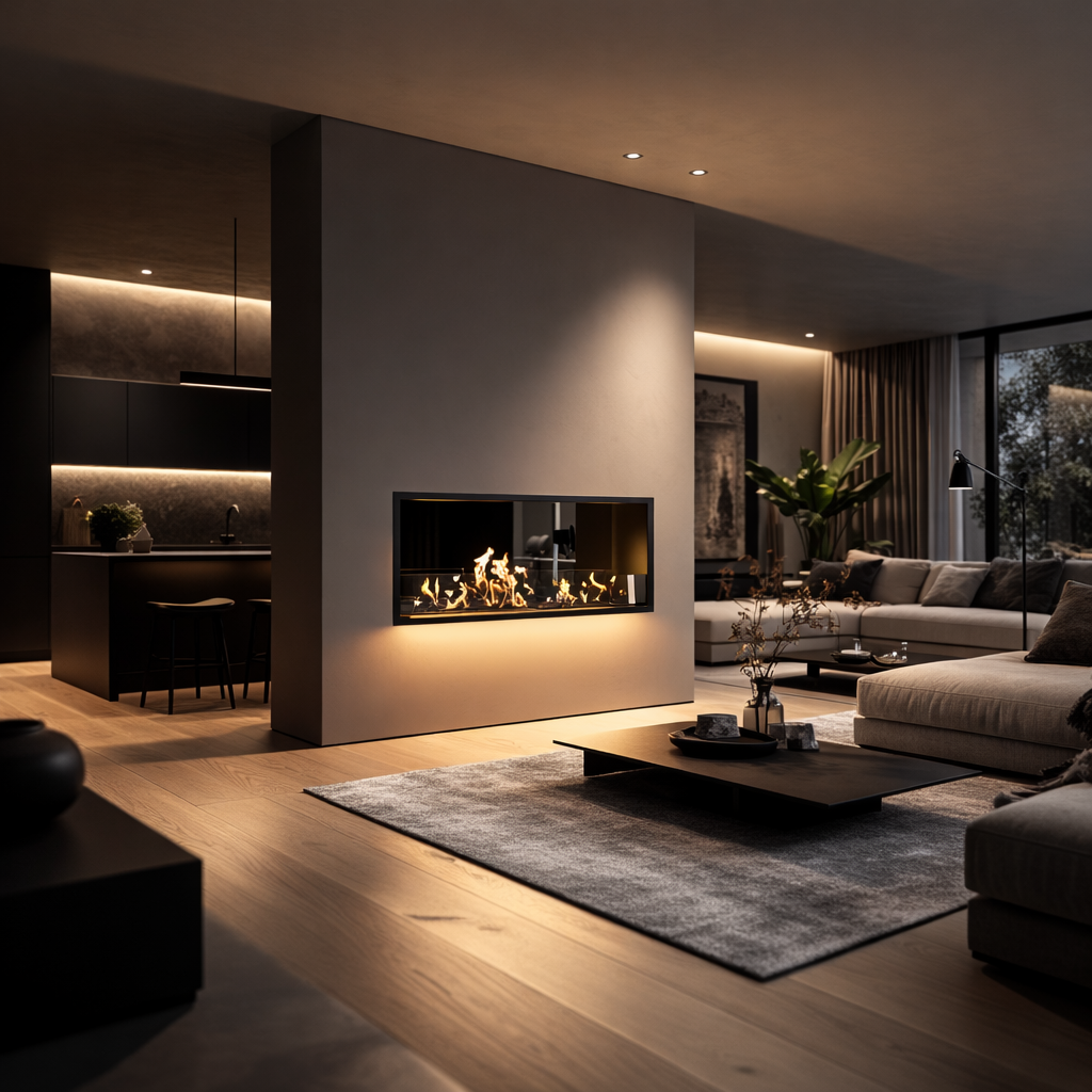 Fame See-Through Fireplace 110 cm