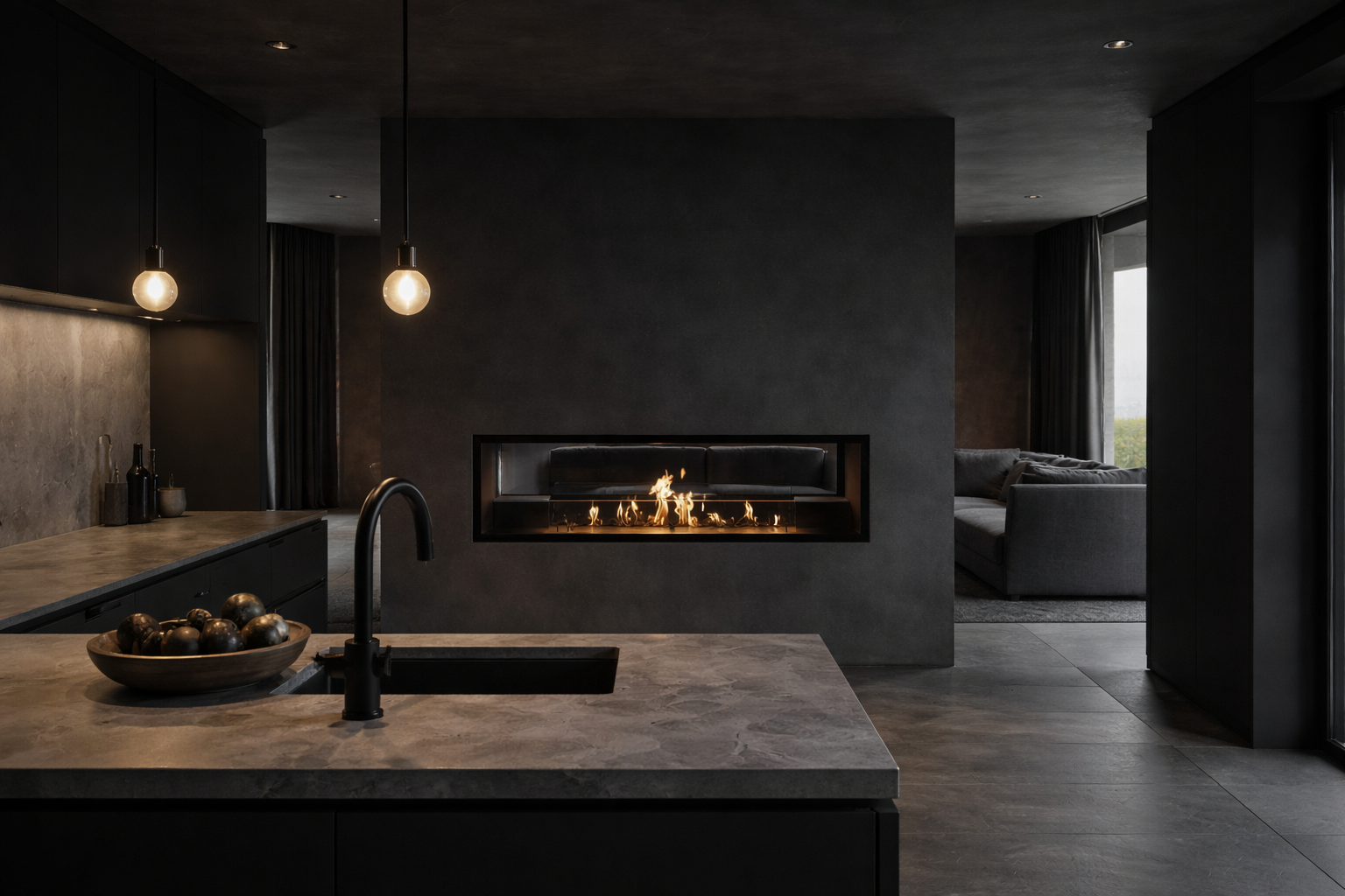 Fame See-Through Bio Ethanol Fireplace 130 cm