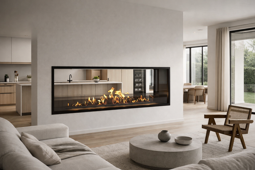 Fame See-Through Bio Ethanol Fireplace 160 cm